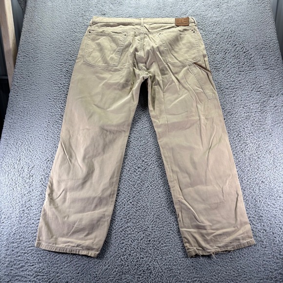Vintage Ralph Lauren Polo Jeans Chino Pants Mens 40x30 Beige Carpenter C-5 - Picture 6 of 12